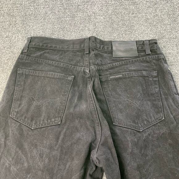 Harley-Davidson Motorcycles Jeans Mens 34x34 Black Denim Relaxed Fit *READ DESC* - Picture 4 of 16